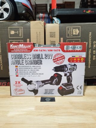 Amoladora y Taladro Atornillador