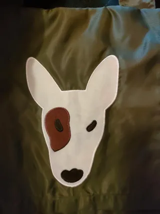 Bolso de poliéster con cara de perro