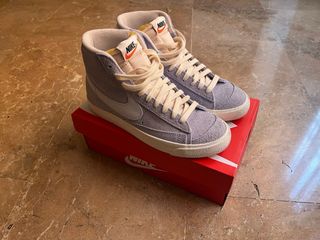 Zapatillas Nike Blazer Mid 38.5 Morado/Blanco