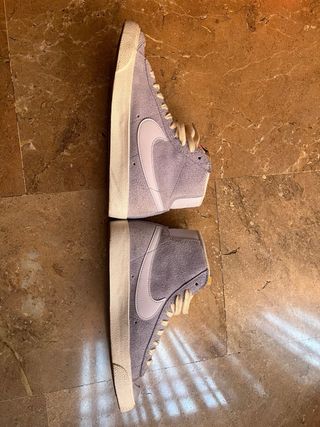 Zapatillas Nike Blazer Mid 38.5 Morado/Blanco