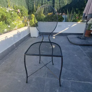 Sillas de hierro para interior/exterior