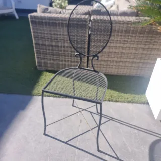Sillas de hierro para interior/exterior