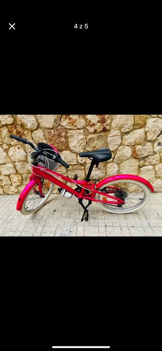 Bicicleta Niña Rosa + Casco y Bidón