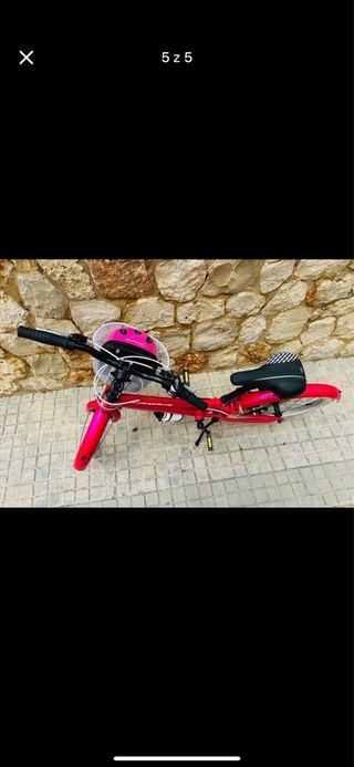 Bicicleta Niña Rosa + Casco y Bidón