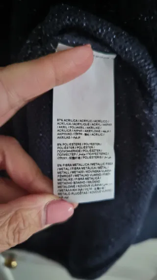 Jersey azul noche con brillo OVS 46 48 50