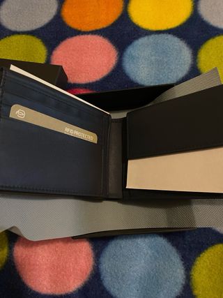 Portafoglio Piquadro Pelle Blu