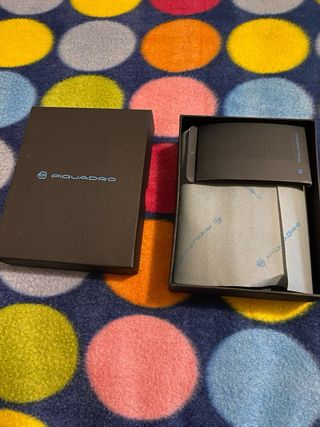 Portafoglio Piquadro Pelle Blu