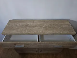 Mueble recibidor madera roble cambrian.