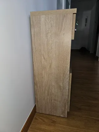 Mueble recibidor madera roble cambrian.