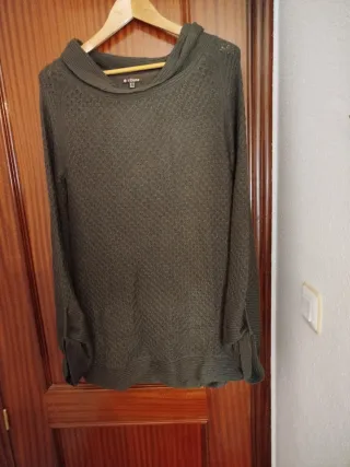 Vestido de punto Tribune verde oliva talla única