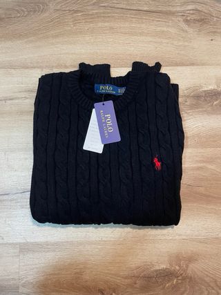 Polo Ralph Lauren Jersey Negro Talla M Nuevo