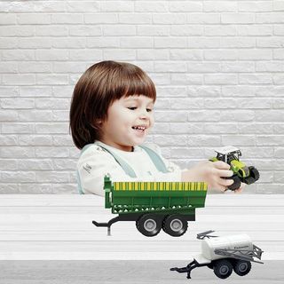 Trattore giocattolo 1:36 con rimorchio