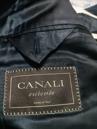 Americana Canali Hombre Talla 60 Azul