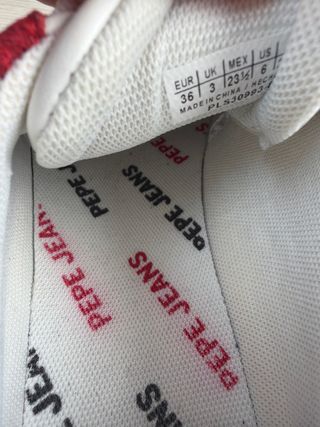 Zapatillas Pepe Jeans Blancas y Rojas