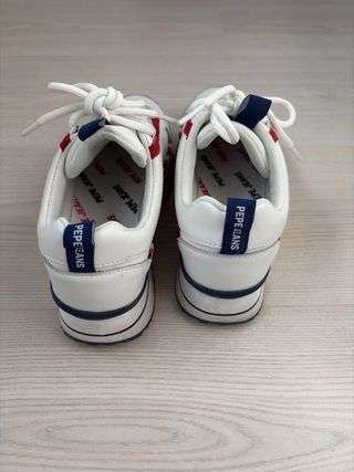 Zapatillas Pepe Jeans Blancas y Rojas