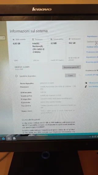 PC Desktop HP Pro 3400M Pentium G850 500GB