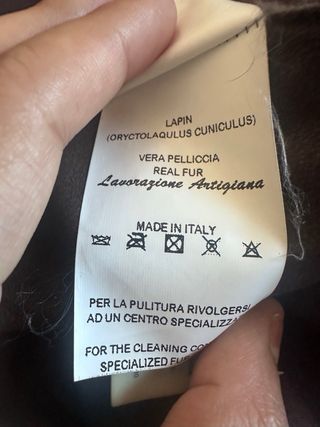 Pelliccia Lapin Grigia