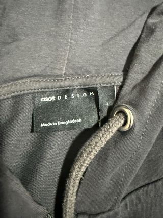 Sudadera ASOS gris con capucha