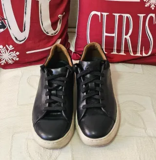 Zapatillas Clarks Piel Negra