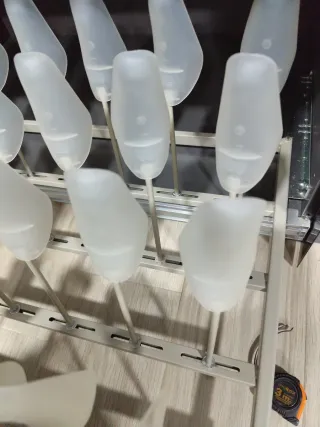 Zapatero Ikea PAX Transparente con riel y tornillo