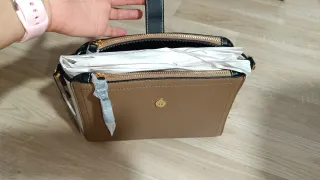 Bolso Parfois marrón y blanco