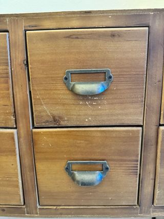 Consola 8 cajones patas metal