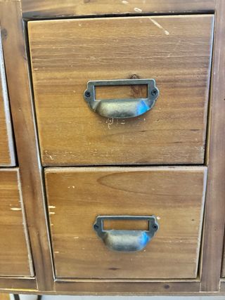 Consola 8 cajones patas metal