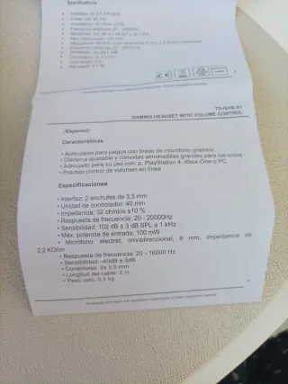 Auriculares gaming nuevos con micrófono