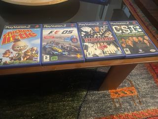 Lote 4 Juegos PS2: Chicken Little, F1 05, CSI, Min