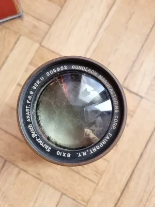 Lentes y piezas de óptica antiguas