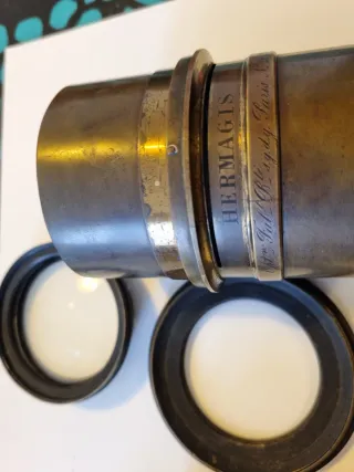 Lentes y piezas de óptica antiguas