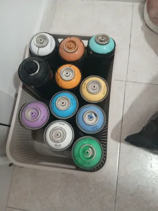 Lote Latas Spray Pintura Pared