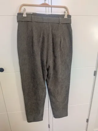 Pantalón pana mujer talla 40 verde oliva