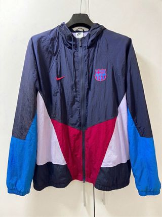 Cortavientos Nike FC Barcelona con capucha retro