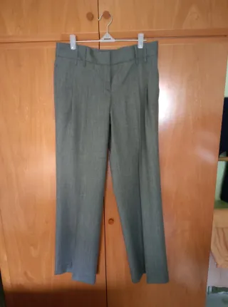 Pantalón Massimo Dutti Pinzas Lana
