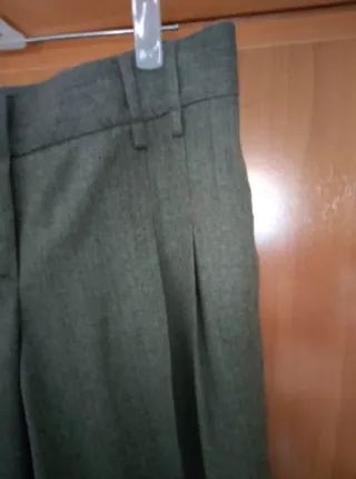 Pantalón Massimo Dutti Pinzas Lana