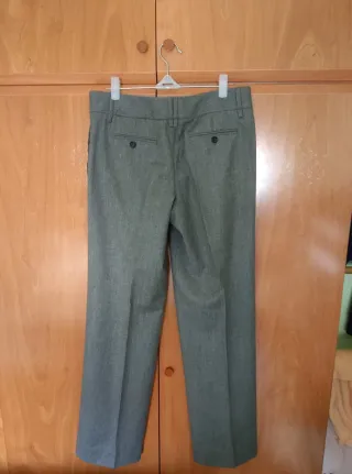 Pantalón Massimo Dutti Pinzas Lana