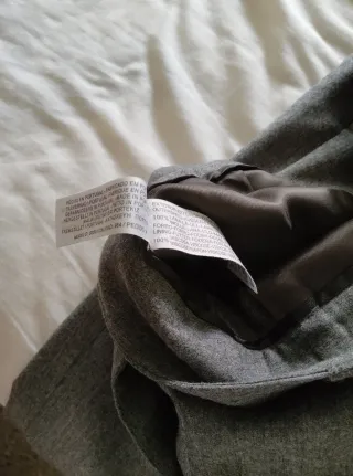 Pantalón Massimo Dutti Pinzas Lana