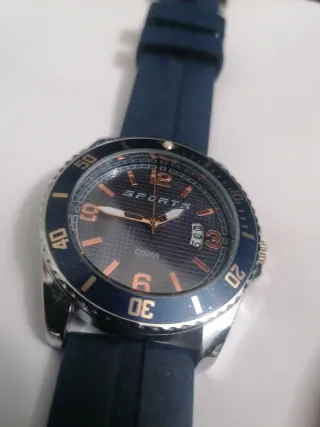 Reloj Deportivo SPORT Azul y Plateado