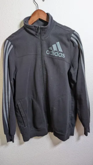 Chaqueta Adidas Vintage Gris Oscuro Unisex