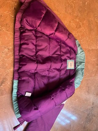 Chaqueta retro morada y verde Talla S