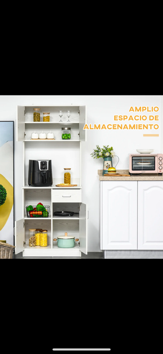 Alacena de cocina blanca