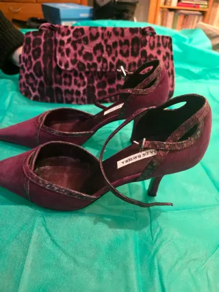 Zapatos de vestir Tessa de Baviera y bolso a juego