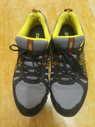 Scarpe Sneakers Asics Grigio Giallo