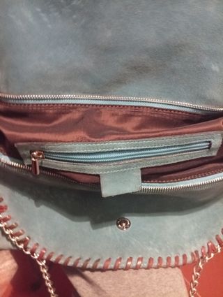 Borsa scamosciata verde Stella McCartney