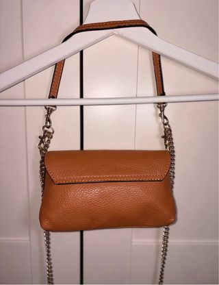 Bolso Piel Italiana Marrón