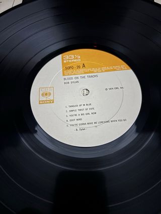 Bob Dylan Blood on the Tracks LP Japón Press