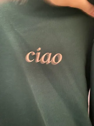 Sudadera con capucha verde