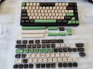 JakeTsai Teclado Mecánico Compacto Beige/Verde