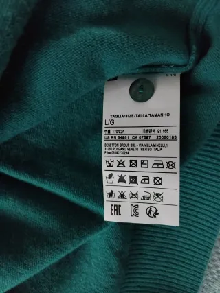 Chaqueta lana United Colors of Benetton Talla L